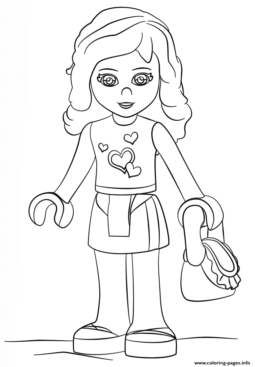 Lego Girls Coloring Pages Design Templates Lego Kleurplaten Kleurboek Dieren Kleurpla