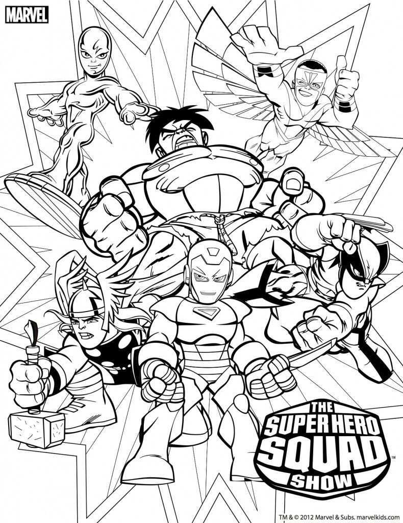 Marvel Heroes Squad Colouring Pages Superhero Coloring Pages Marvel Coloring Cartoon