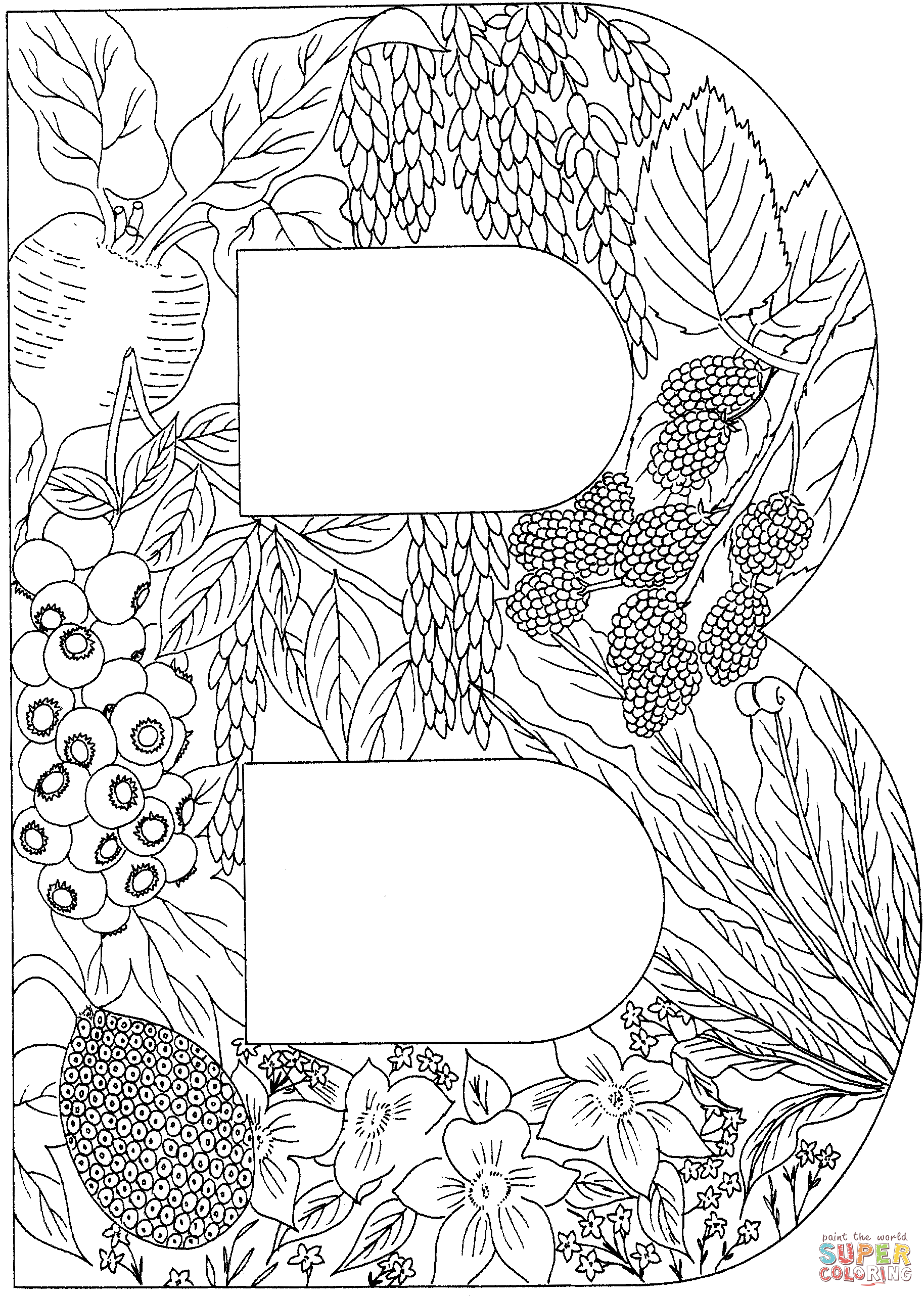 Letter B Coloring Page Free Printable Coloring Pages Alphabet Coloring Pages Letter A