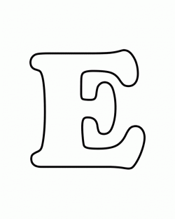 Letter E Coloring Pages Free Printable Coloring Printable Letters Applique Letters