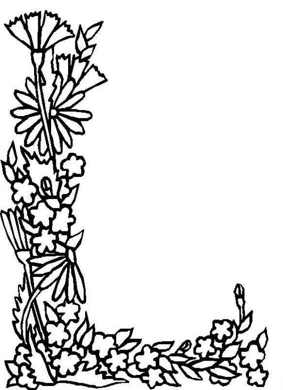 Alphabet Flower L Coloring Pages Free Printable Coloring Pages Flower Coloring Pages