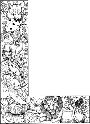 Letter L Coloring Page Free Printable Coloring Pages Alphabet Coloring Pages Animal C