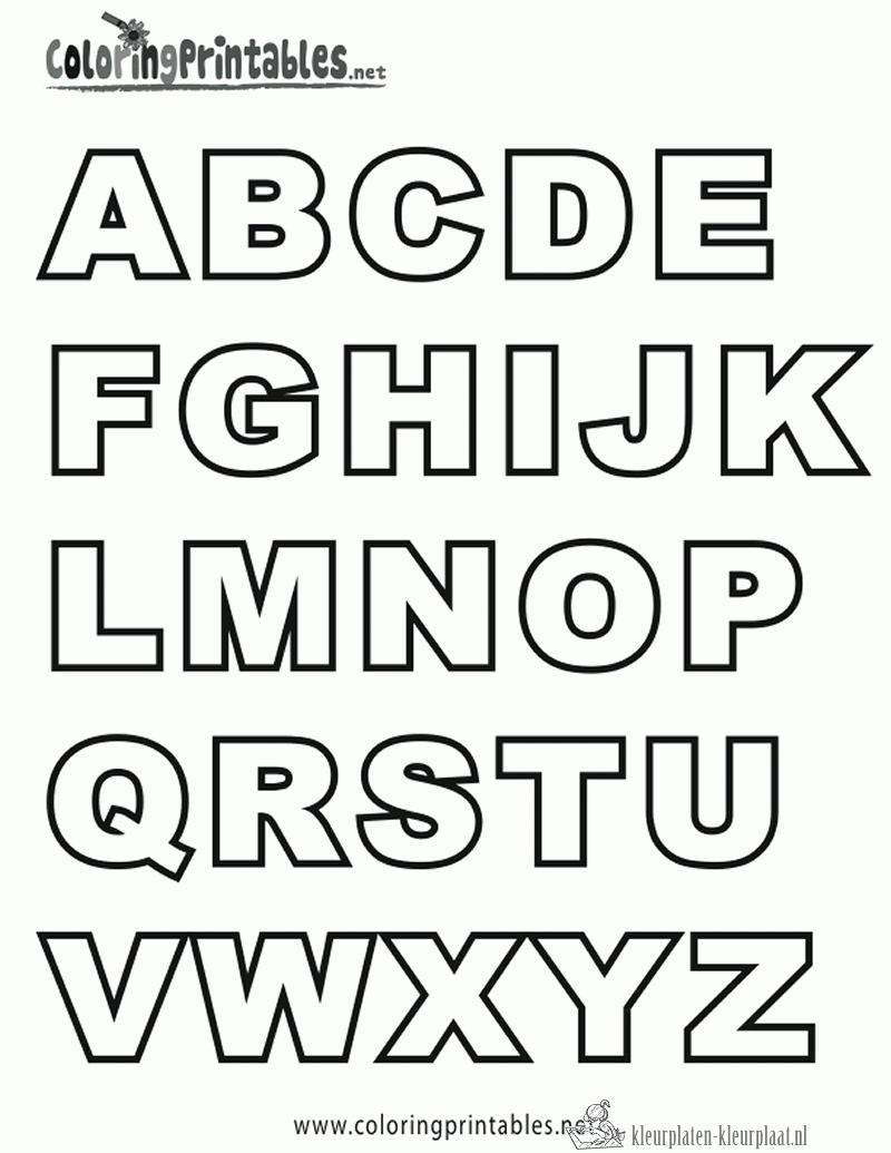 6793 Letters Kleurplaat Gif 800 1 035 Pixels Letter Sjablonen Alfabet Kleurplaten Alf