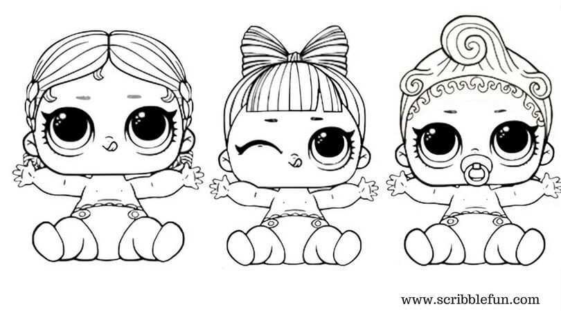 Lol Suprise Doll Coloring Pages Free Printable Lol Dolls Colouring Pages Coloring Pag