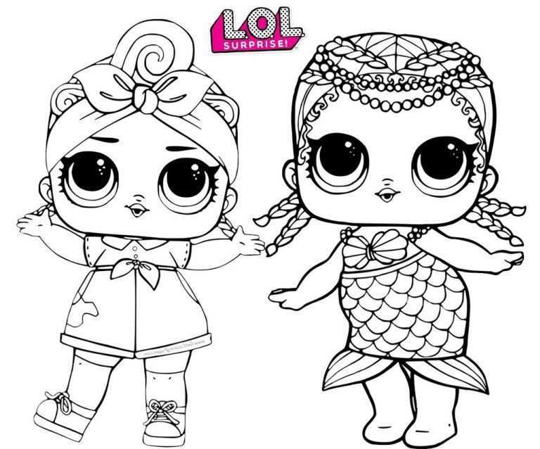 Merbaby Mermaid And Can Do Baby Lol Surprise Coloring Page Barbie Coloring Pages Lol