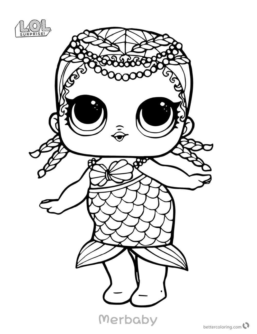 Lol Coloring Mermaid Lol Coloring Mermaid Lol Doll Mermaid Coloring Pages Lol Mermaid