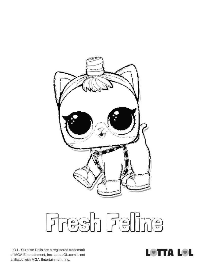 Fresh Feline Coloring Page Lotta Lol Cool Coloring Pages Coloring Pages Lol Dolls