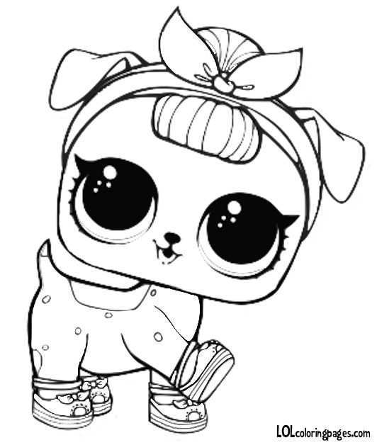 Puppy Coloring Pages Lol Dolls Dog Coloring Page