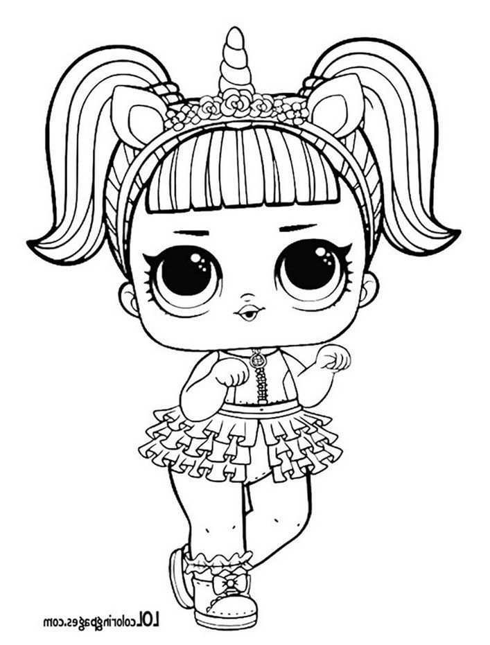 Unicorn Lol Surprise Doll Coloring Page Lol Surprise Doll Free Printable Pages Lol Co