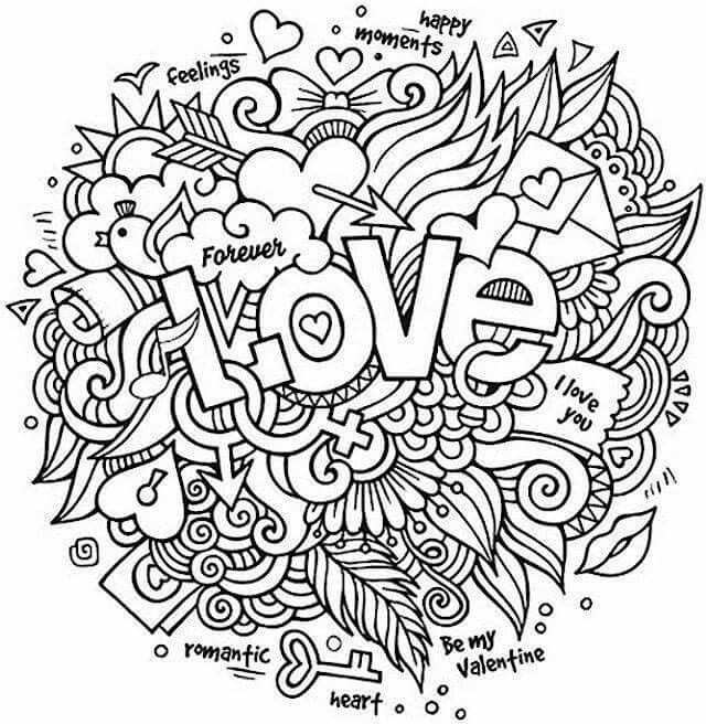Pin By Marsha Woodling On Kleurplaten Love Coloring Pages Quote Coloring Pages Valentines Day Coloring Page