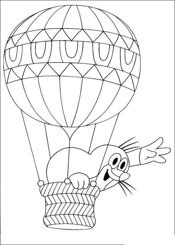 Luchtballon Kleurplaat Kleurplaten Zomerknutsels Luchtballon