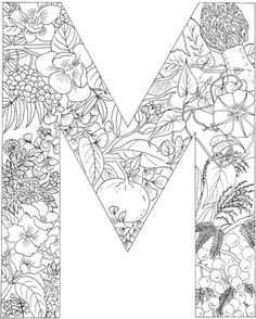 Letter M Coloring Page Free Printable Coloring Pages Abstracte Kleurplaten Alfabet Kl