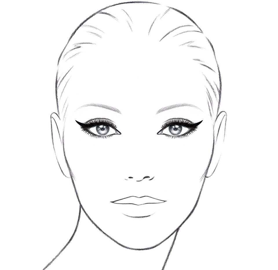 Chanel Cat Eye Tutorial Online Boutique Face Art Fashion Illustration Sketches Face M