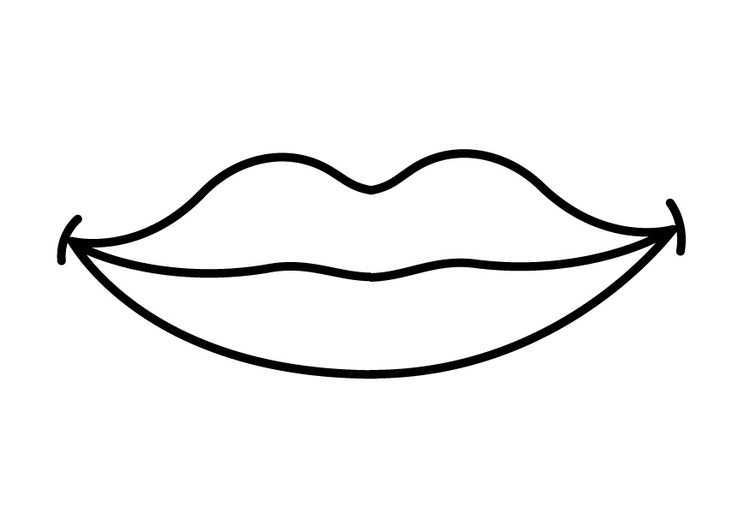 Kleurplaat Mond Afb 26916 Coloring Pages Mouth Clipart Album Frames