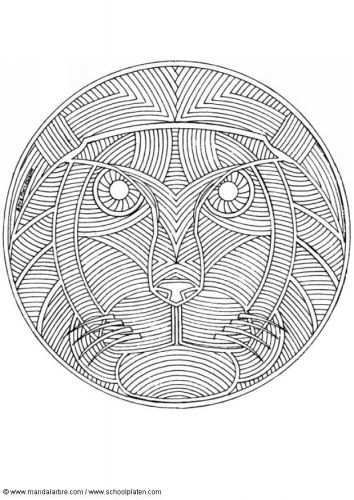 Lion Mandala Mandala Kleurplaten Kleurplaten Mandala