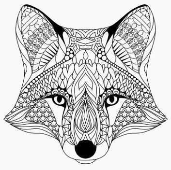 Afbeeldingsresultaat Voor Wolf Howl Zentangle Coloriage Halloween A Imprimer Mandala