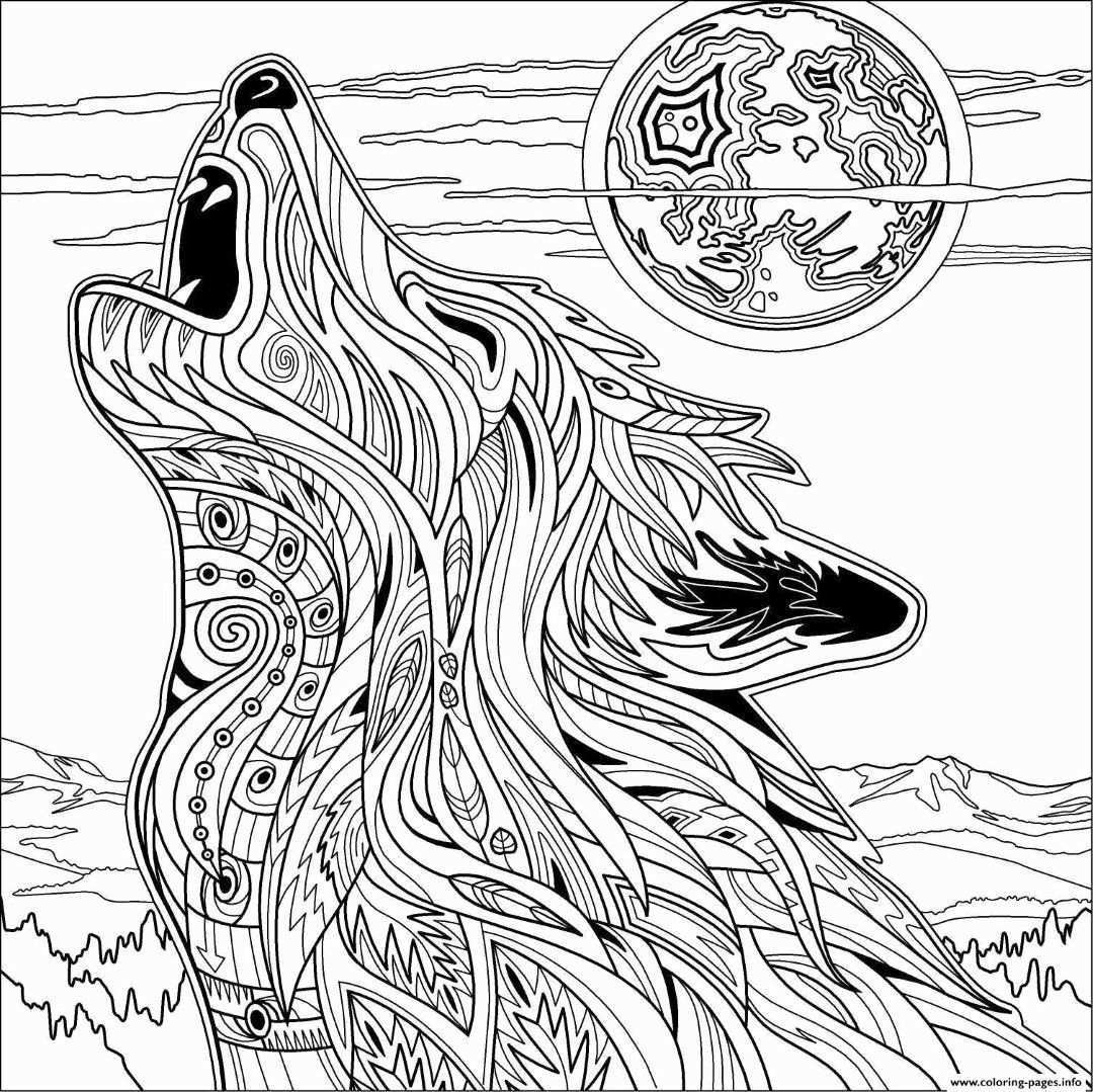 Coloring Pages Animals Mandala Fresh Wolf Coloring Pages Coloring Pages Gambar