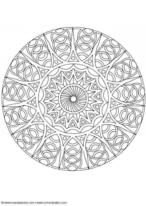 Coloriage Mandalas Page 10 A Colorier Allofamille Mandala Kleurplaten Kleurplaten Kle