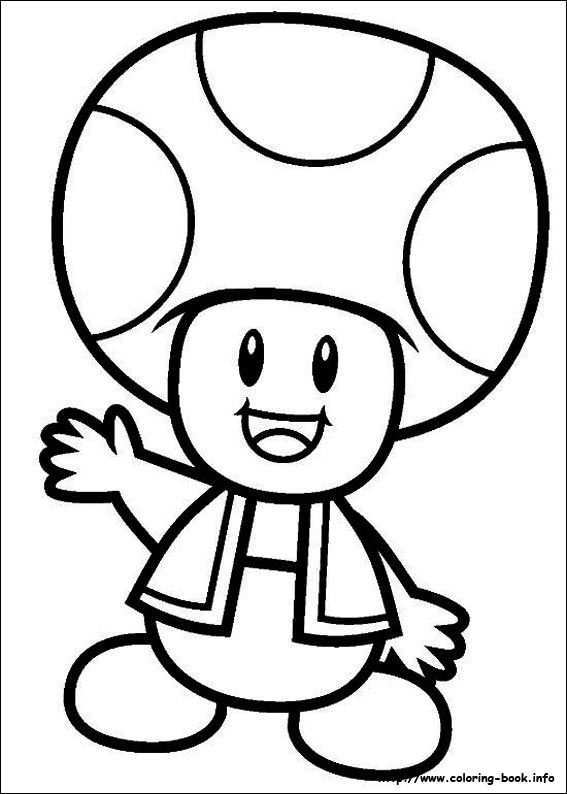 Super Mario Bros Coloring Picture Thingkid Com Coloriage Mario Champignon Dessin Colo