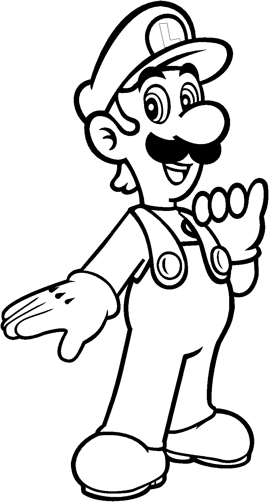 Luigi Coloring By Blistinaorgin On Deviantart Super Mario Coloring Pages Mario Colori