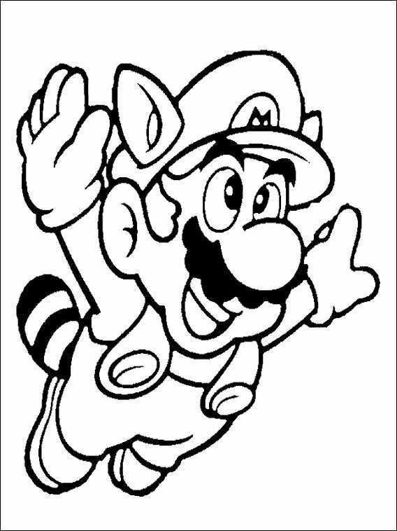 Kleurplaat Mario Bros 3