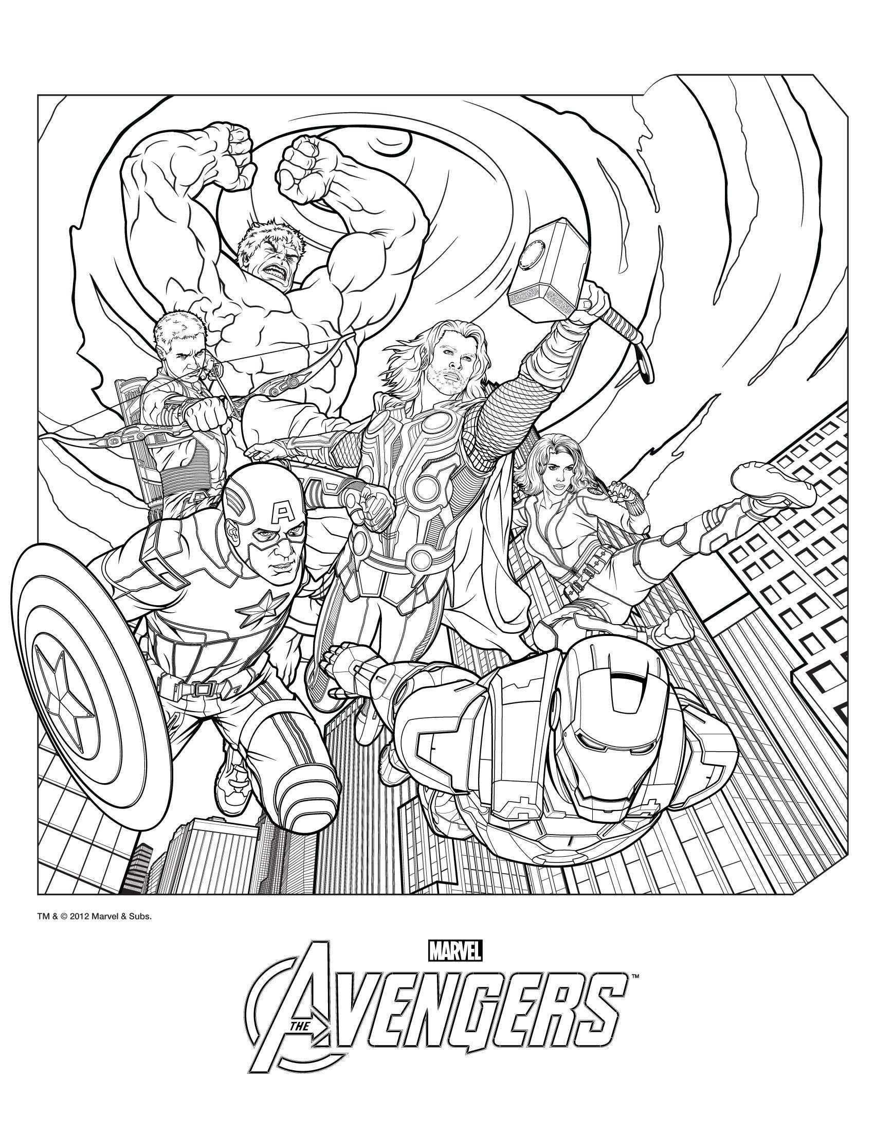 Avengers Avengers Coloring Marvel Coloring Avengers Coloring Pages