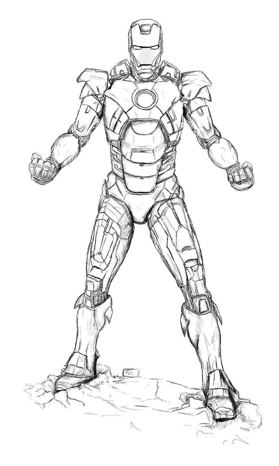 Iron Man Coloring Page Kleurplaten Tekenen Superhelden