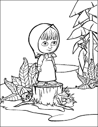 Resultado De Imagen Para Coloring Masha And The Bear Coloriage Masha Michka Michka