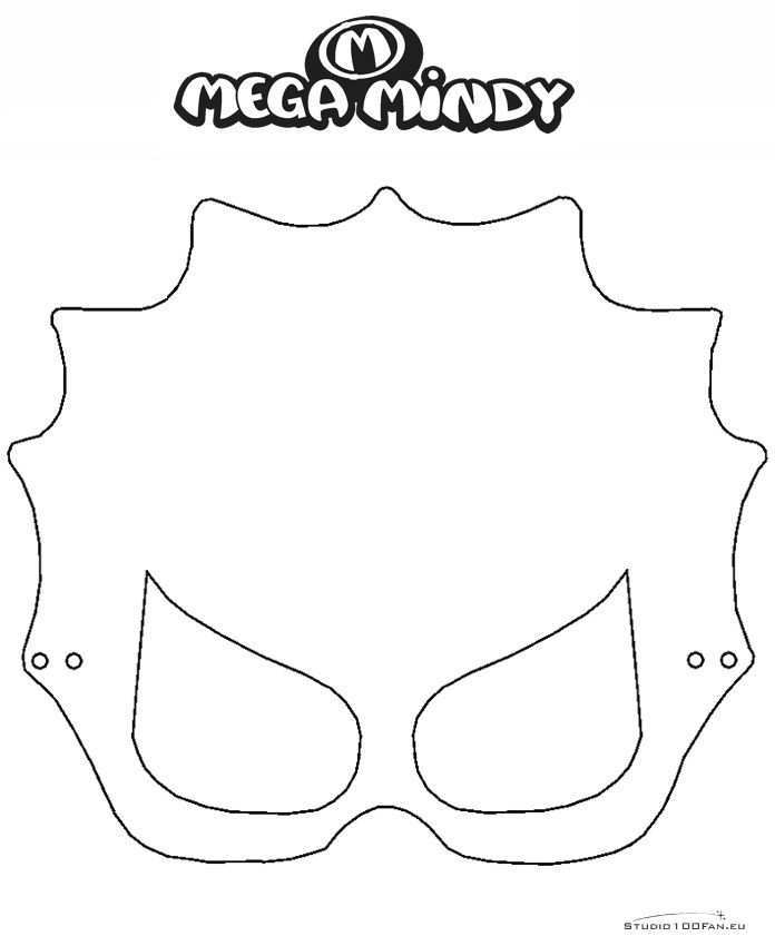 Mega Mindy Kleurplaat Masker Superheld Thema Superheld Maskers Maskers