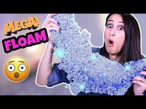 Mega Floam Glitter Slijm Diy Science Saturday Youtube Slijm Slijm Maken Slijm Video S