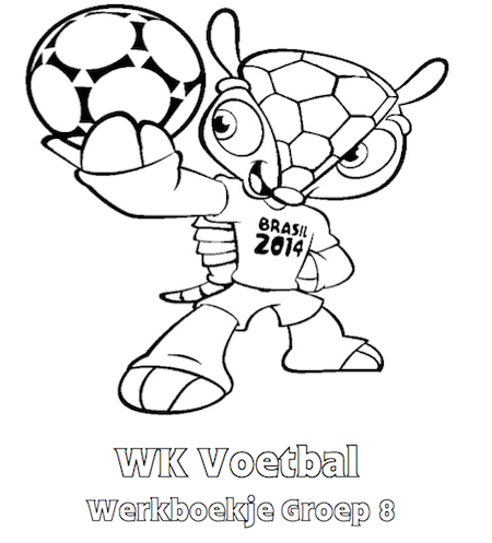 Wk Voetbal Werkboekje Groep 8 Klaarwerk Nl Knutselen Sport Voetbal Wk 2014