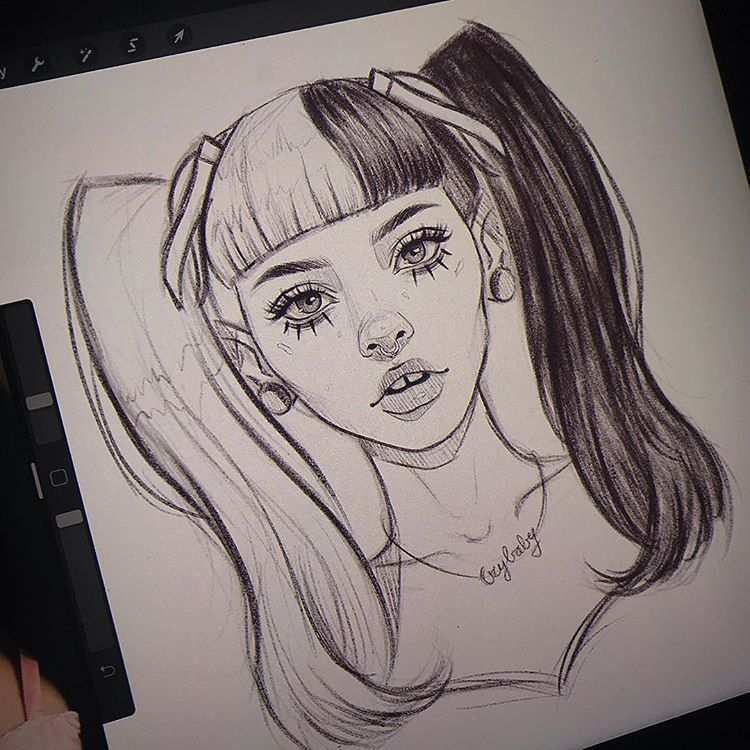 Melanie Martinez Littlebodybigheart Sketch I M Really Getting Used To Sketch At Night