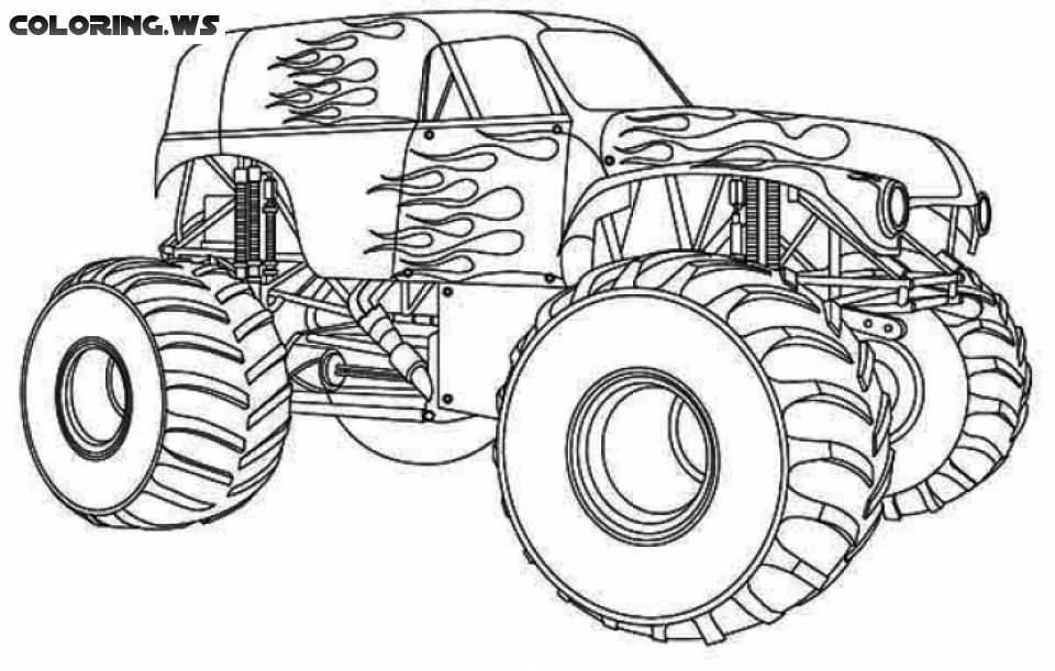 Monster Truck Coloring Pages For Teenagers Truck Coloring Pages Scandinavia Was The L