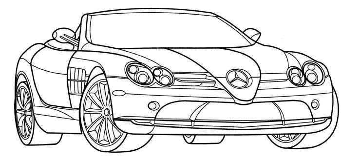 Mercedes Slr Mclaren Coloring Page Race Car Coloring Pages Cars Coloring Pages Sports