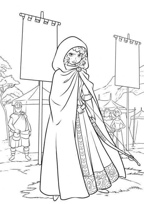 Brave Merida Coloring Pages Disney Coloring Pages Disney Princess Coloring Pages Colo