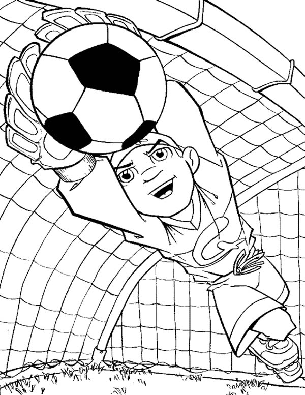 Pin On Soccer Coloring Page