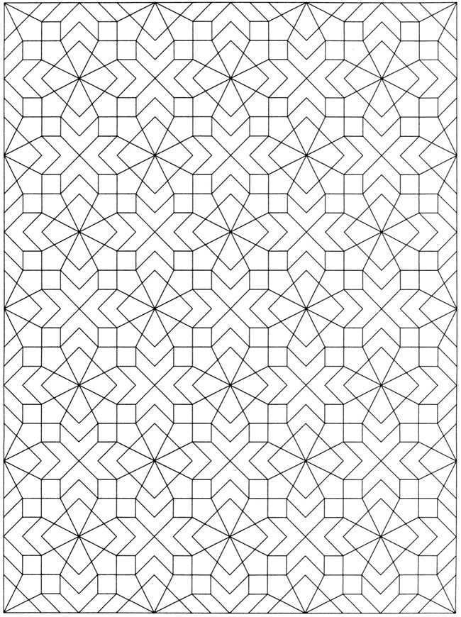 Welcome To Dover Publications Geometric Coloring Pages Pattern Coloring Pages Mandala