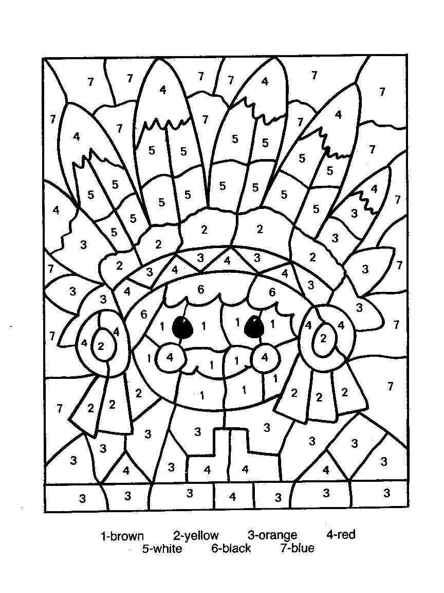 Pin By Flo On Games 4 Kids Thanksgiving Coloring Pages Cool Coloring Pages Color By N