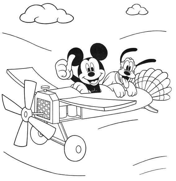 Coloring Page For Kids Kleurplaten Mickey Mouse Mickey