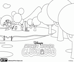 Kleurplaat Het Huis Van Mickey Mouse Kleurplaten Mickey Mouse Kleurplaten Mickey