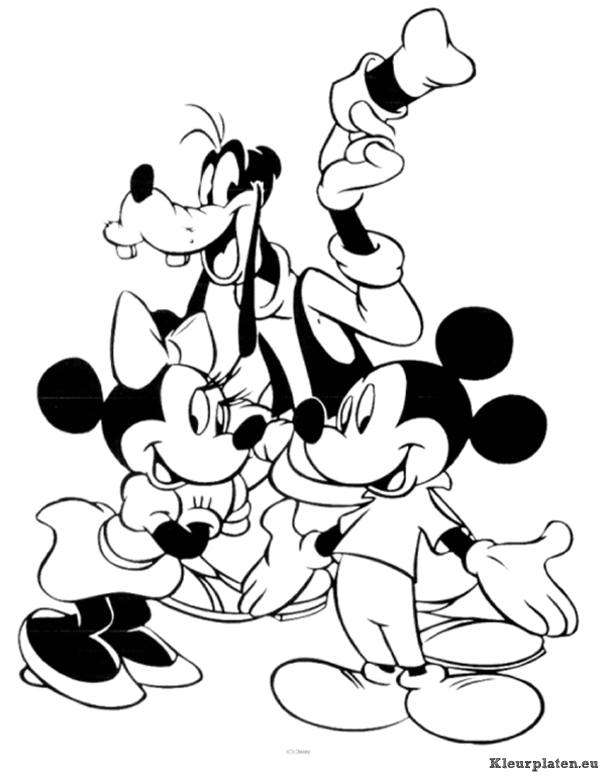Mickey Mouse Kleurplaat Mickey Mouse Uitnodiging Kleurplaten Mickey Mouse