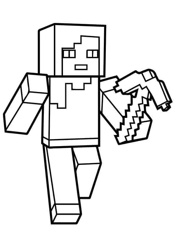 Minecraft Alex Coloring Page Minecraft Coloring Pages Minecraft Printables Free Printable Coloring Pages
