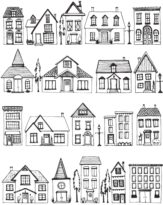 Pin By Christel On Drawing House Colouring Pages House Drawing Colouring Pages