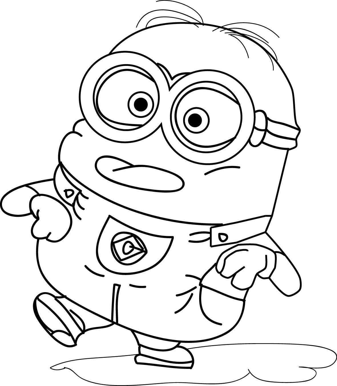 Minions Coloring Pages To Print Lovely Minion Coloring Pages Dr Odd Babysitting In 20