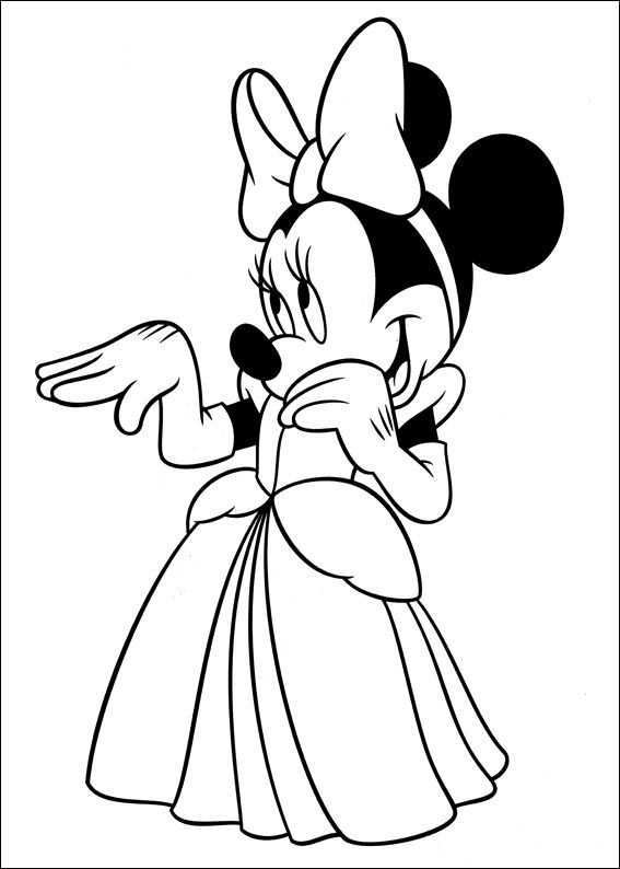 Minnie Mouse Coloring Pages 35 Minnie Mouse Coloring Pages Disney Princess Coloring P