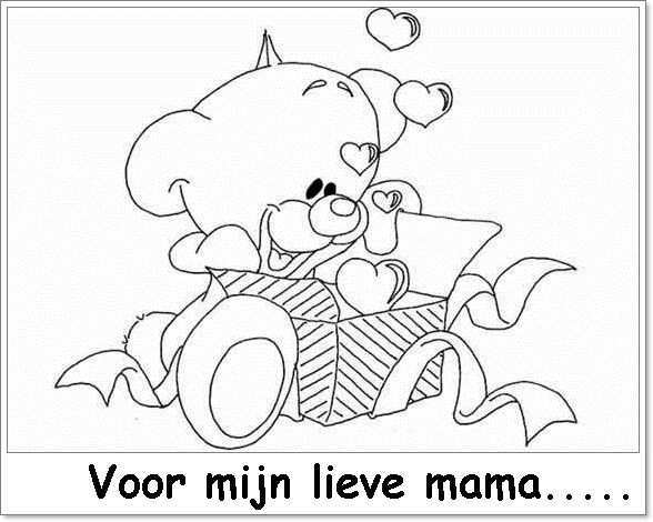 Voor Mijn Lieve Mama Moederdag Knutselen Kleurplaten Vaderdag