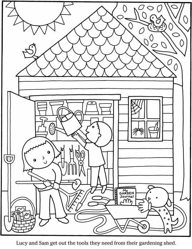 Welcome To Dover Publications Coloring Pages Garden Coloring Pages Coloring Pictures