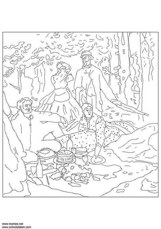 Coloring Page Claude Monet Img 3114 Famous Art Coloring Coloring Pages Monet Art