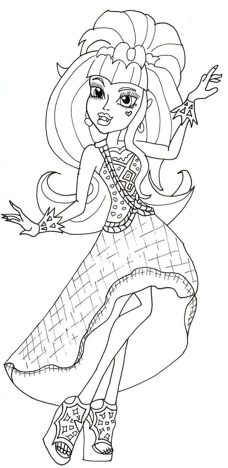 Free Printable Monster High Coloring Pages Draculaura 13 Wishes Coloring Page Monster