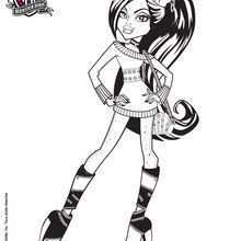 Clawdeen Wolf Coloring Pages Mermaid Coloring Pages Cute Coloring Pages